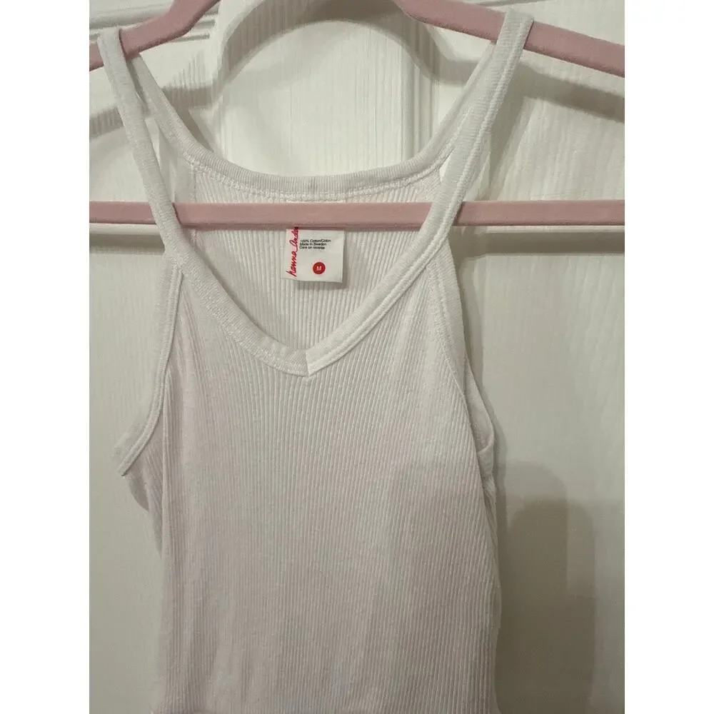 Hanna Andersson Girls' Pure Cotton Eyelet Slip White Tank Dress, M